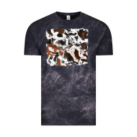 Cloud Black cowhide mixed background Vintage Tee - RanaPortraitStore