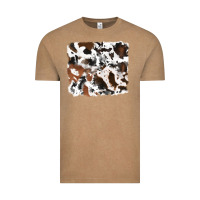 Vintage Coffee cowhide mixed background Vintage Tee - RanaPortraitStore