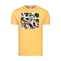 Vintage Mustard cowhide mixed background Vintage Tee - RanaPortraitStore