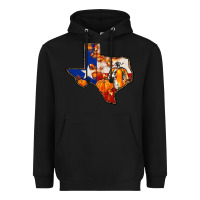 Black texas map fall Heavyweight Hoodie - JahusDesignShop