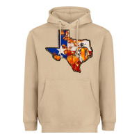 Texas Map Fall Heavyweight Hoodie | Teevron