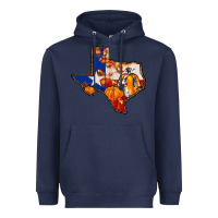 Navy texas map fall Heavyweight Hoodie - JahusDesignShop