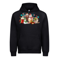 Black christmas coffee Urban Hoodie - MaliasSmallBusiness