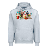 Heather Grey christmas coffee Urban Hoodie - MaliasSmallBusiness