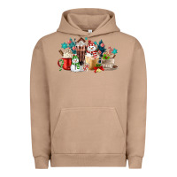 Pigment Burro christmas coffee Urban Hoodie - MaliasSmallBusiness