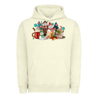 Pigment Pistachio christmas coffee Urban Hoodie - MaliasSmallBusiness