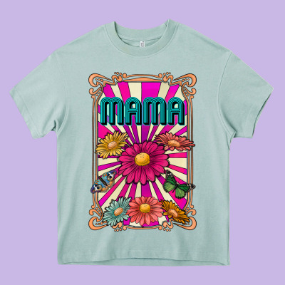 Mama Heavy Core Tee Designed By Cowhidedigitalart