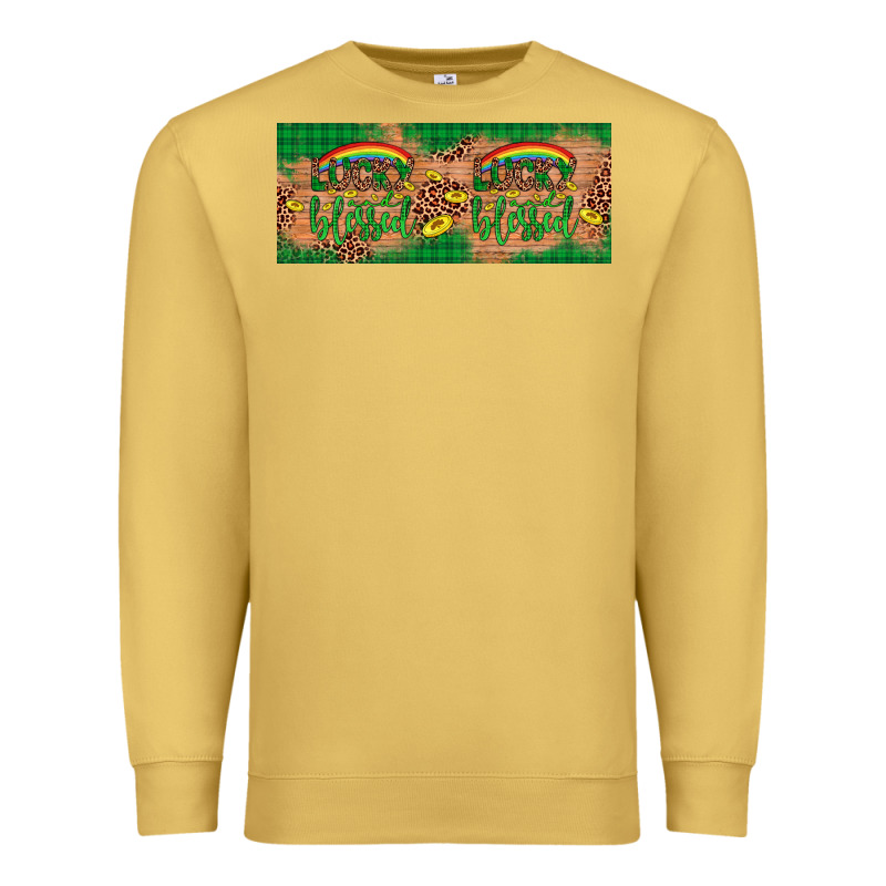 St. Patrick's Day Western  Lucky And Blessed Premium Sweatshirt by Artiststas | Teevron