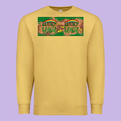 St. Patrick's Day Western  Lucky And Blessed Premium Sweatshirt Designed By Artiststas