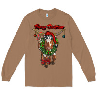 Toasted Coconut merry christmas longhorn cow Long Sleeve Tee - RanaPortraitStore