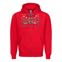 Red happy valentines day dog pet Zipper Hoodie - RacoonDesign