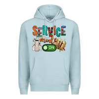 Blue Mist service mode on Premium Hoodie - NancyCooperArtShop