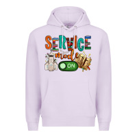 Lilac service mode on Premium Hoodie - NancyCooperArtShop