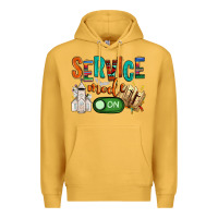 Mustard service mode on Premium Hoodie - NancyCooperArtShop