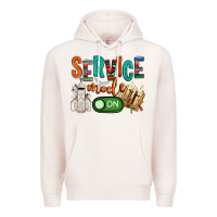 Pale Pink service mode on Premium Hoodie - NancyCooperArtShop