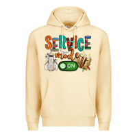 Pina Colada service mode on Premium Hoodie - NancyCooperArtShop