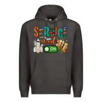 Smoke service mode on Premium Hoodie - NancyCooperArtShop