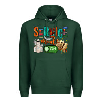 Sports Green service mode on Premium Hoodie - NancyCooperArtShop