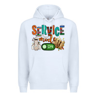 White service mode on Premium Hoodie - NancyCooperArtShop