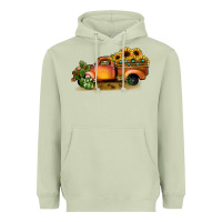 Matcha sunflower truck Heavyweight Hoodie - JahusDesignShop