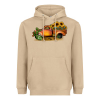 Mushroom sunflower truck Heavyweight Hoodie - JahusDesignShop