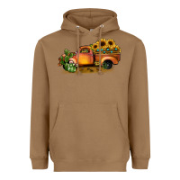 Toasted Coconut sunflower truck Heavyweight Hoodie - JahusDesignShop