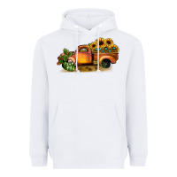White sunflower truck Heavyweight Hoodie - JahusDesignShop