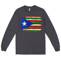Smoke Mexico and Puerto Rico Flag Long Sleeve Tee - texasbilliewilder
