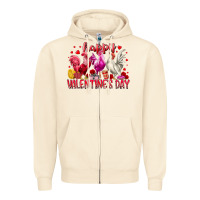 Sandshell happy valentines day Zipper Hoodie - RacoonDesign