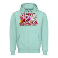 Happy Valentines Day Zipper Hoodie | Teevron