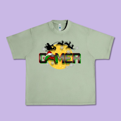 Christmas Gamer Urban Heavy Tee Designed By Barkaloodesign