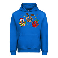 Cobalt christmas paws Urban Hoodie - MaliasSmallBusiness