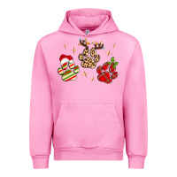 Fuchsia Pink christmas paws Urban Hoodie - MaliasSmallBusiness