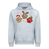 Heather Grey christmas paws Urban Hoodie - MaliasSmallBusiness