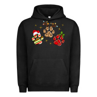 Pigment Black christmas paws Urban Hoodie - MaliasSmallBusiness