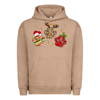 Pigment Burro christmas paws Urban Hoodie - MaliasSmallBusiness