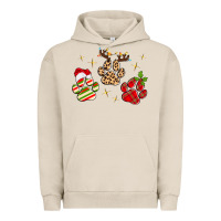 Pigment French Oak christmas paws Urban Hoodie - MaliasSmallBusiness
