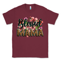 Burgundy flowers blessed mama Classic Tee - Zillion Design Studio