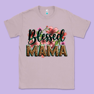 Flowers Blessed Mama Classic Tee Designed By Zillion Design Studio