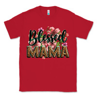 Red flowers blessed mama Classic Tee - Zillion Design Studio