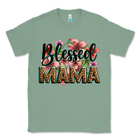 Sage flowers blessed mama Classic Tee - Zillion Design Studio