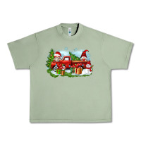 Oil Green Christmas gnomes truck Urban Heavy Tee - Zillion Design Studio