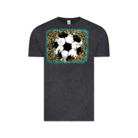 Vintage Black glitter soccer leopard Vintage Tee - RanaPortraitStore