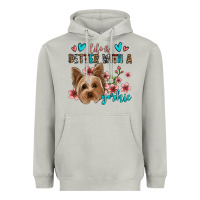 Moon Dust life is better with a yorkie Heavyweight Hoodie - Jasminsmagicworld