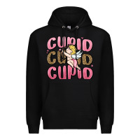 Black cupid cupid cupid valentine's day Premium Hoodie - MaliasSmallBusiness