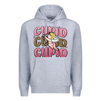 Heather Grey cupid cupid cupid valentine's day Premium Hoodie - MaliasSmallBusiness