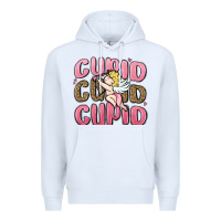 White cupid cupid cupid valentine's day Premium Hoodie - MaliasSmallBusiness