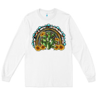 White western rainbow with cactus Long Sleeve Tee - RanaPortraitStore