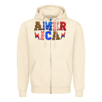 Sandshell america thunderbolt Zipper Hoodie - HRA Design Shop