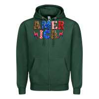 Sports Green america thunderbolt Zipper Hoodie - HRA Design Shop